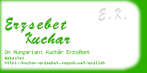 erzsebet kuchar business card